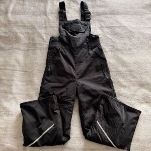 Kids Black Snow Pants, Size 8-10, Unisex